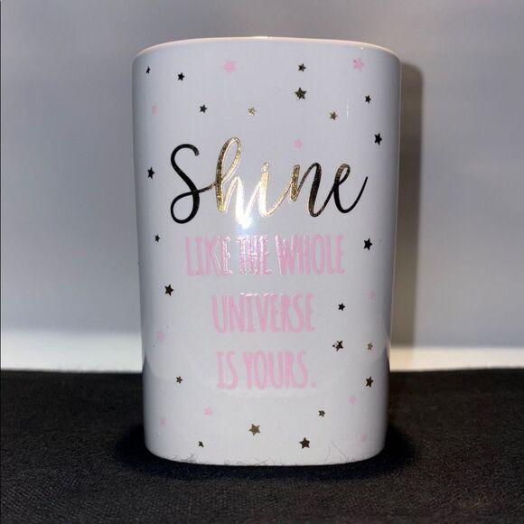 Shine White and Gold Bath Storage Cup - Picture 1 of 8